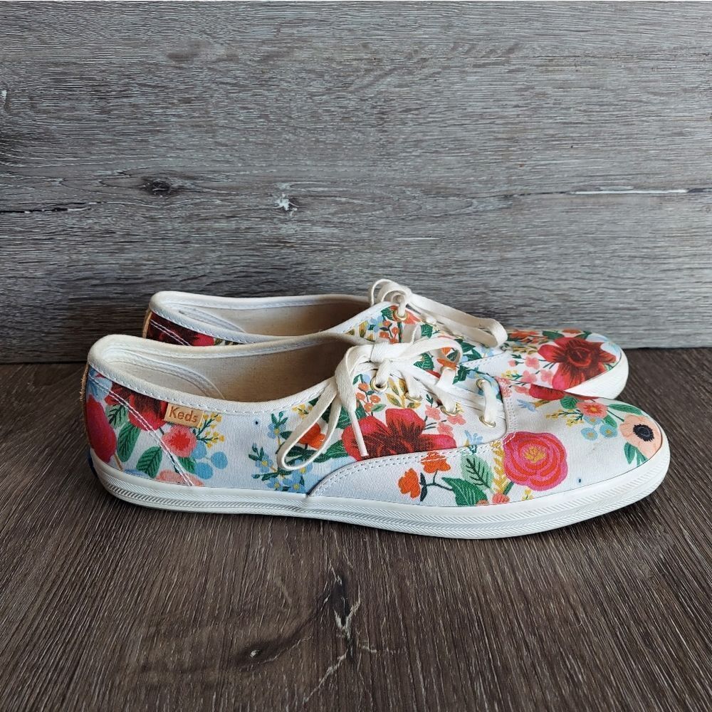 Keds Rifle Paper Co. Floral Sneakers Size 8.5